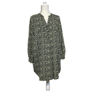 H&M Floral Long Sleeve Dress Size Large